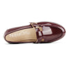 Aachcol Women's Patent Leather Gold Buckle Loafers | Casual Professional Slip-On Shoes