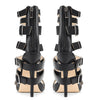 Aachool Women's Multi Strap Buckle High Heel Sandals | Strappy Stiletto Heels