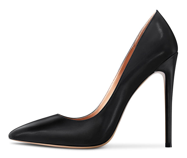 CASTAMERE Womens Sky High Heels Basic Pumps Pointed Toe Stilettos 12CM Heel Satin Shoes