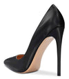 CASTAMERE Womens Sky High Heels Basic Pumps Pointed Toe Stilettos 12CM Heel Satin Shoes