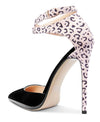 CASTAMERE Womens Ankle Strap High Heels Sandals Pointed Toe Sexy Sandal 12CM Stilettos Pumps