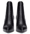 CASTAMERE Women's Chunky Block Heels Chelsea Boots Mid Heel Ankle Slip-on Pointed Toe Stretch Bootie 10CM Boot