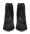 CASTAMERE Women's Mesh Ankle Boots High Heels Sandals Booties Slip On Pointed Toe Stilettos Boots with Zipper 10CM Heels