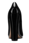 CASTAMERE Womens Sky High Block Heels Pumps Pointed Toe Slip-on 4.7 Inch Heels Classic Shoes