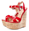 CASTAMERE Womens High-Heel Platform Wedge Heel Sandals Slingback Sexy Ankle Strap Open Toe 16CM Heels