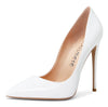 CASTAMERE Womens Sky High Heels Basic Pumps Pointed Toe Stilettos 12CM Heel Satin Shoes