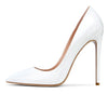 CASTAMERE Womens Sky High Heels Basic Pumps Pointed Toe Stilettos 12CM Heel Satin Shoes