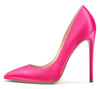 CASTAMERE Womens Sky High Heels Basic Pumps Pointed Toe Stilettos 12CM Heel Satin Shoes
