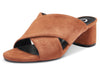 CASTAMERE Womens Chunky Block Heels Slippers Slip-on Strappy Open Toe Sandals 5CM Heeled Sandal