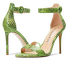 CASTAMERE Womens High Heels Sandals Buckle Ankle Strap Open Toe Basic 10CM Stilettos Sandal