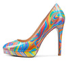 CASTAMERE Womens High Heels Platform Pumps Slip-on Stilettos 12CM Heel Office Dress Fashion Shoes