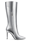 CASTAMERE Womens Knee High Boots High Heels Elegant Pointy Toe Stilettos Boot with Zipper 10CM Heel