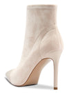 CASTAMERE Women's High Heel Ankle Boots Slip-on Pointed Toe Stretch Boot Stilettos Classic PU-Suede Boots 10CM Heels