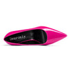 DearOnly Womens Pumps Pointed Toe Slip On Stiletto High Heel Patent Dress Shoes Office Magenta Red 3.5 Inch