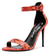 CASTAMERE Womens High Heels Sandals Buckle Ankle Strap Open Toe Basic 10CM Stilettos Sandal