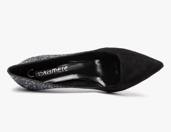 CASTAMERE Womens Leather Lining High Heels Pumps Pointed Toe Slip-on 10CM Shoes