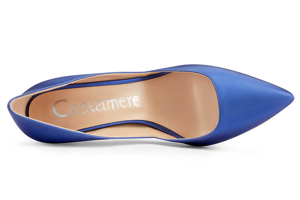 CASTAMERE Womens D'Orsay Slip On High Heels Pumps Elegant Pointy Toe Stilettos 10CM Heel Shoes
