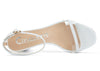 CASTAMERE Womens Chunky Block Mid Heels Sandals Transparent Ankle Strap Open Toe 5CM Heeled Sandal