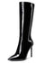 CASTAMERE Womens Knee High Boots High Heels Elegant Pointy Toe Stilettos Boot with Zipper 10CM Heel