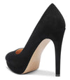 CASTAMERE Womens High Heels Platform Pumps Slip-on Stilettos 12CM Heel Office Dress Patent Shoes