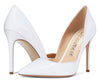 CASTAMERE Womens D'Orsay Slip On High Heels Pumps Elegant Pointy Toe Stilettos 10CM Heel Shoes
