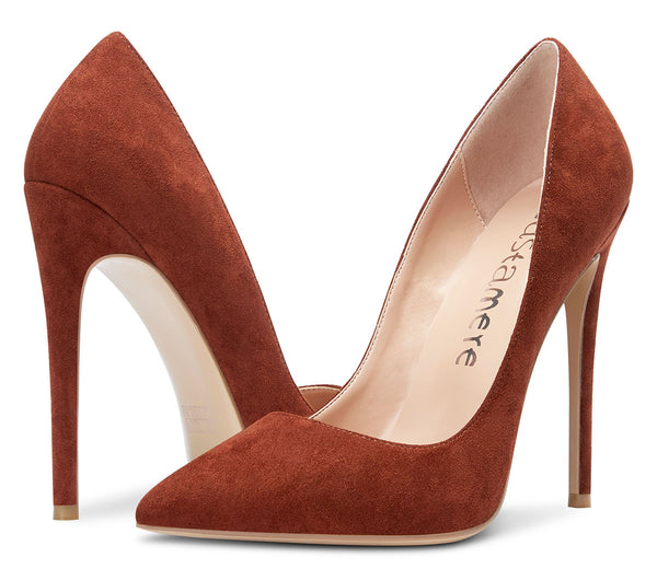 CASTAMERE Womens Sky High Heels Basic Pumps Pointed Toe Stilettos 12CM Heel Classic Shoes