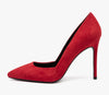 CASTAMERE Womens Leather Lining High Heels Pumps Pointed Toe Slip-on 10CM Shoes