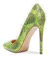CASTAMERE Womens Sky High Heels Basic Pumps Pointed Toe Stilettos 12CM Heel Snake Shoes