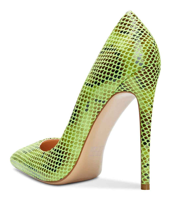 CASTAMERE Womens Sky High Heels Basic Pumps Pointed Toe Stilettos 12CM Heel Snake Shoes