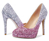 CASTAMERE Womens High Heels Platform Pumps Slip-on Stilettos 12CM Heel Office Dress Fashion Shoes
