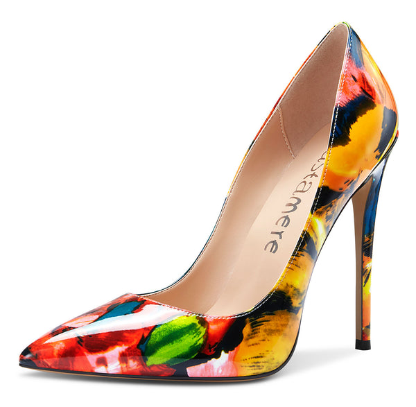 CASTAMERE Womens Sky High Heels Basic Pumps Pointed Toe Stilettos 12CM Heel Classic Shoes