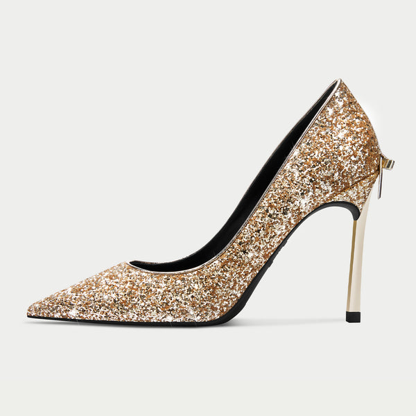 Castamere Women Stiletto High Heel Close Pointed Toe Slip-on Pumps Bow-Knot Wedding Party Sexy Dress Classic Shoes