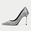 Castamere Women Stiletto High Heel Close Pointed Toe Slip-on Pumps Bow-Knot Wedding Party Sexy Dress Classic Shoes