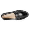 Aachcol Women's Glossy Patent Leather Braided Toe Loafers | Casual Slip-On Dress Shoes