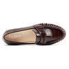 Aachcol Women's Glossy Patent Leather Braided Toe Loafers | Casual Slip-On Dress Shoes