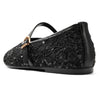 Aachcol Women's Lace Sequin Buckle Flats | Casual Elegant Dress Shoes