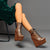 Crocodile Textured Ankle Boots with Zipper, Lace-up, and Ankle Straps – 2-inch Platform Bootie, 6-inch Heel Shoes