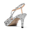 Ladies' Petite Square Toe Slingback Pumps 2.3-Inch Heel, Sleek and Sexy with Patent Leather Finish, Fashionably Versatile