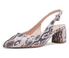 CASTAMERE Womens Chunky Block Heels Slingback Pumps Slip-on Pointy Toe 5CM Heel Sandals