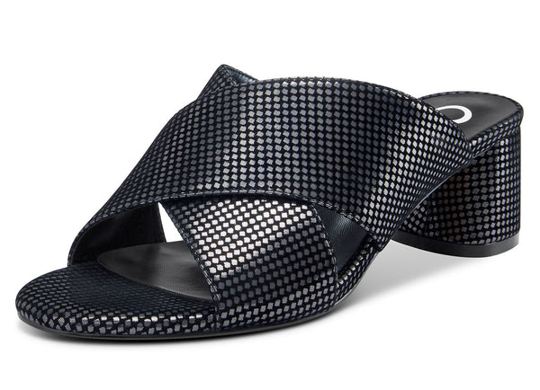 CASTAMERE Womens Chunky Block Heels Slippers Slip-on Strappy Open Toe Sandals 5CM Heeled Sandal