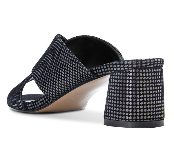 CASTAMERE Womens Chunky Block Heels Slippers Slip-on Strappy Open Toe Sandals 5CM Heeled Sandal