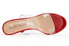 CASTAMERE Womens High Heels Slip On Sandals Clear Transparent Open Toe 10CM Stilettos Sandal