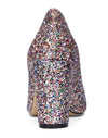 CASTAMERE Womens High Heel Pointed Toe Slip-on Fashion Glitter Pumps 8CM