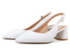 CASTAMERE Womens Chunky Block Heels Slingback Pumps Slip-on Pointy Toe 5CM Heel Sandals