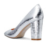CASTAMERE Chunky Heel Pumps for Women High Heels Pointed-Toe Shoes Dinner Wedding Pump 3 Inch Block Heels
