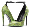 CASTAMERE Womens Sexy Ankle Strap High Heels Pumps Elegant Pointy Toe Stilettos 12CM Heel Shoes