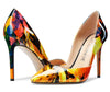 CASTAMERE Womens D'Orsay Slip On High Heels Pumps Elegant Pointy Toe Stilettos 10CM Heel Shoes