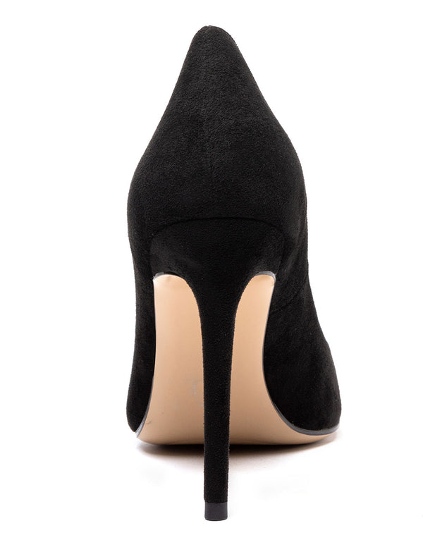 CASTAMERE Womens Basic High Heels Pumps Slip On Pointy Toe Stilettos 10CM Heel