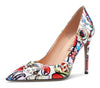 CASTAMERE Womens High-Heels Pumps Stiletto Pointed-Toe Slip-On Pump Evening Shoes 4 Inch Heel