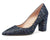 CASTAMERE Womens High Heel Pointed Toe Slip-on Fashion Glitter Pumps 8CM